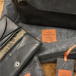 Black Leather Crossbody Bag